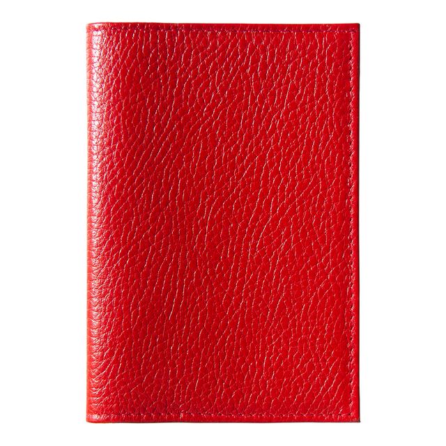 Обложка для автодокументов Leather Sky Flotter Sun из натуральной кожи, красная