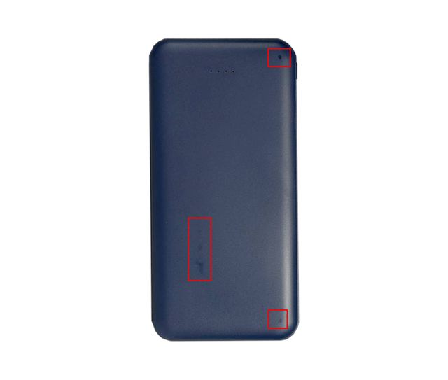 Внешний аккумулятор (powerbank) «Amper», 10 000 mAH, 5V 2.0 A, темно-синий