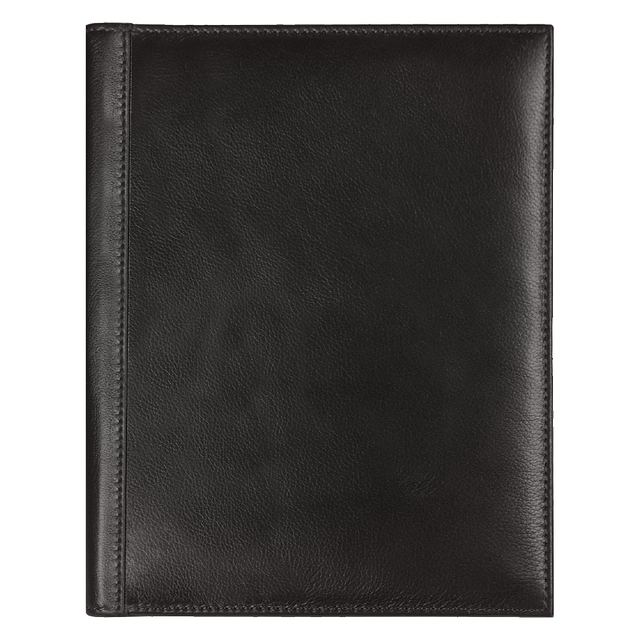 Суперобложка из натуральной кожи Universal leather размер А5+ , черная