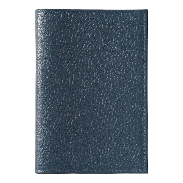 Обложка для паспорта Leather Sky Flotter Trend из натуральной кожи, темно-синяя 4142С