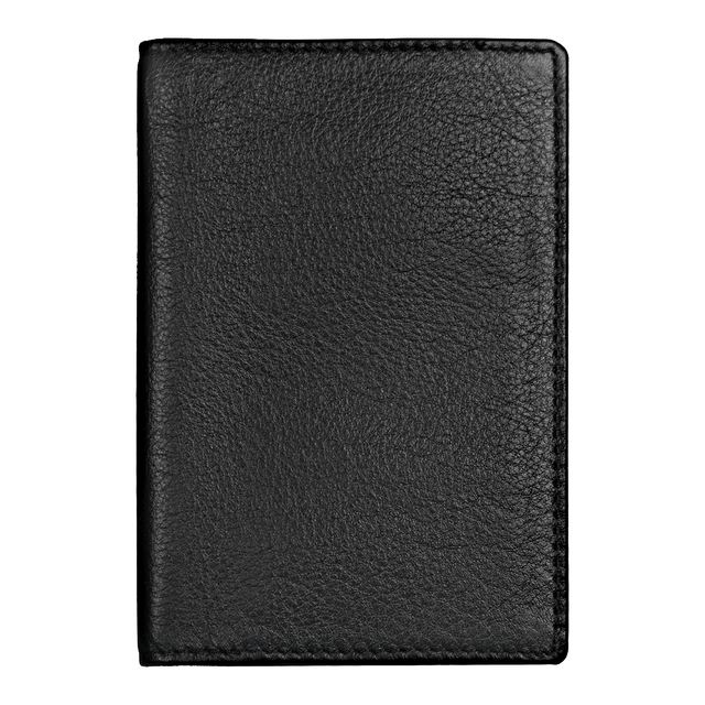 Обложка для паспорта Leather Trend  из нат. кожи, черный